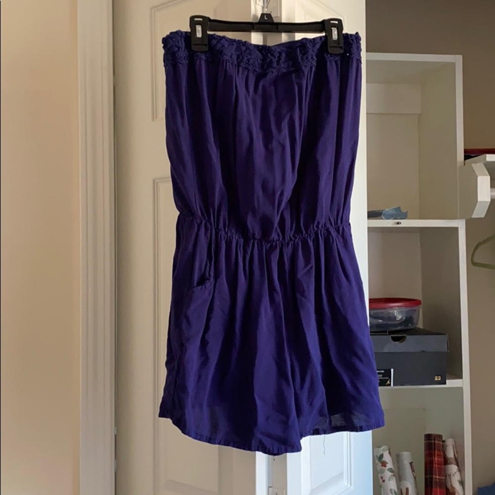 Navy blue romper